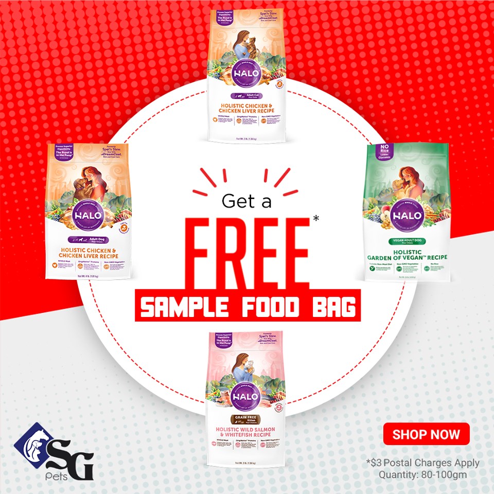 Get a Free Sample Food Bag Buy Pet Food Online SG Pets Posts by